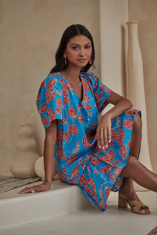 Ripon Floral Seruma Drop Waist Shift Dress Tunics Cozy soft