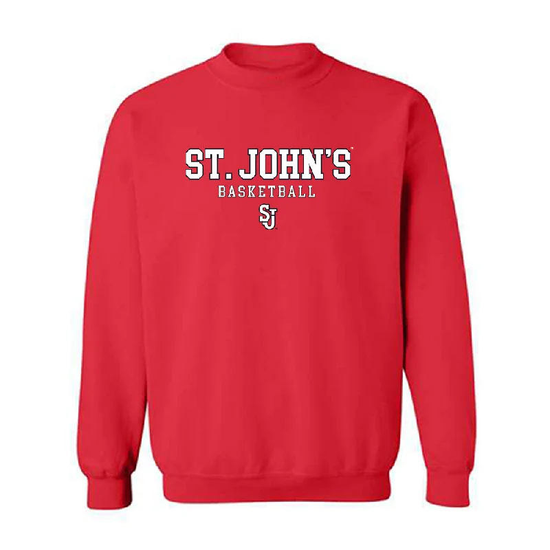 St. Johns - NCAA Women's Basketball : Ariana Vanderhoop - Classic Shersey Crewneck Sweatshirt Hoodie with Hem Embroidery Detailed Premium