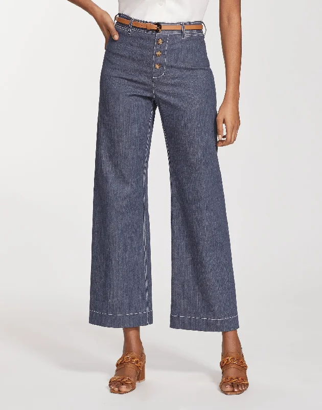 Retro Cotton Ankle Clark Pant Comfortable Fleece Pants