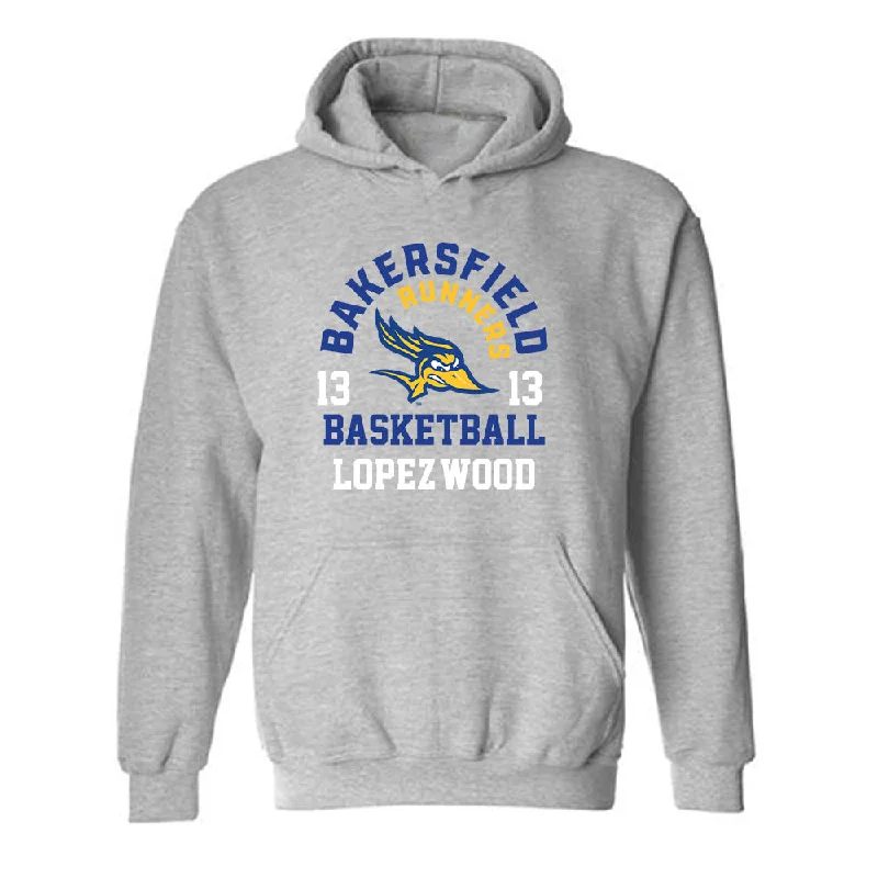 CSU Bakersfield - NCAA Women's Basketball : Bryanne Lopez-Wood - Classic Fashion Shersey Hooded Sweatshirt Hoodie with Raw Hem Edgy Unfinished