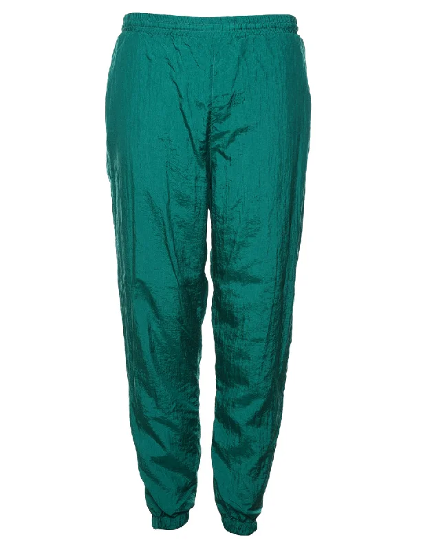 Green Track Pants - W28 L28 Slim-Fit Leggings