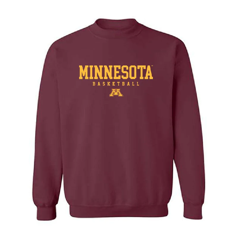 Minnesota - NCAA Women's Basketball : Grace Grocholski - Classic Shersey Crewneck Sweatshirt Hoodie with Rolled Sleeves Casual Relaxed
