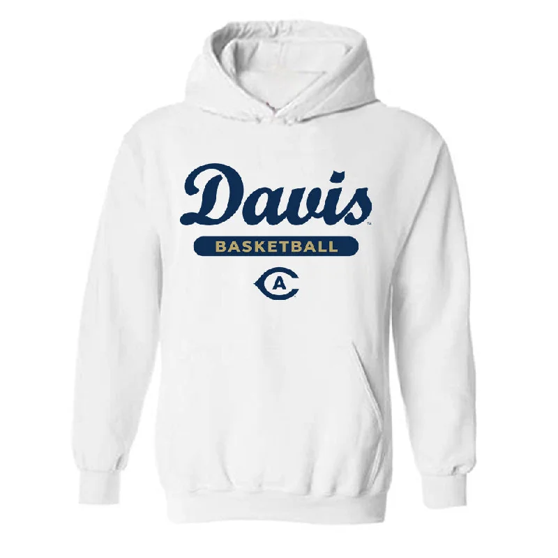 UC Davis - NCAA Women's Basketball : Avery Sussex - Classic Shersey Hooded Sweatshirt Hoodie with High-Low Hem Asymmetrical Trendy