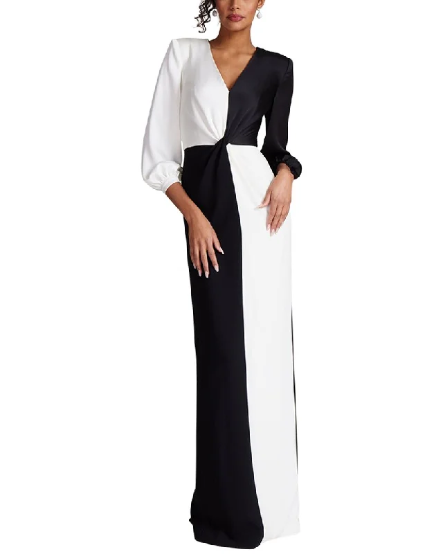 Teri Jon by Rickie Freeman Special Occasion Long Dress Tunics Satin smooth