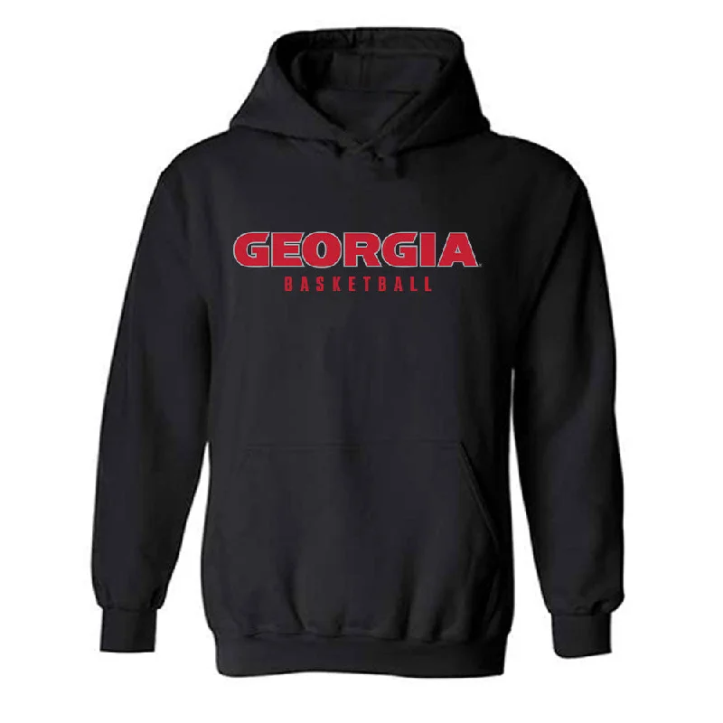 Georgia - NCAA Women's Basketball : Asia Avinger - Classic Shersey Hooded Sweatshirt Hoodie with Set-In Sleeves Structured Classic