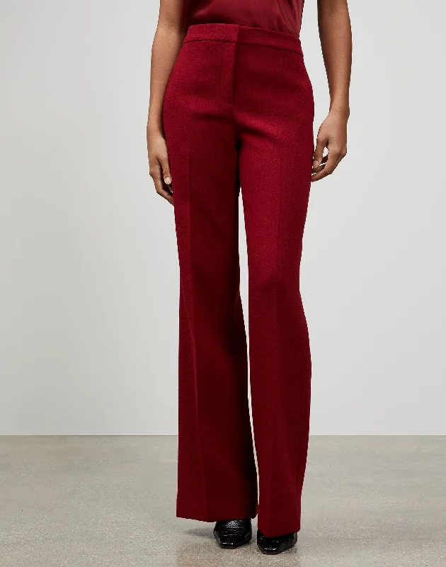 Dalton Wide-Leg Pant In KindWool Nouveau Crepe Classic Straight Pants