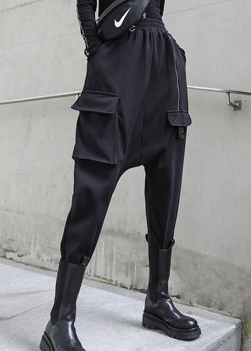 Women's loose, thickened and warm warm winter elastic high waist casual harem overalls pants Trendy High-Waist Trousers Women's loose, thickened and warm warm winter elastic high waist casual harem overalls pants Trendy High-Waist Trousers
