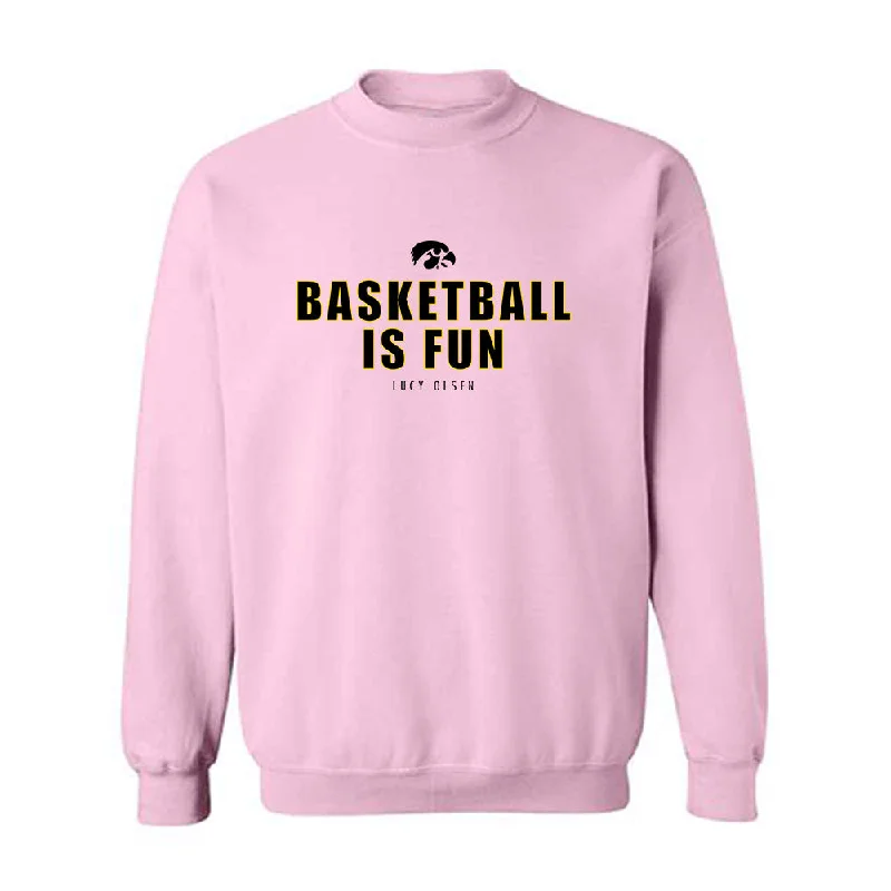 Iowa - NCAA Women's Basketball : Lucy Olsen - Crewneck Sweatshirt Hoodie with Magnetic Closure Innovative Modern Iowa - NCAA Women's Basketball : Lucy Olsen - Crewneck Sweatshirt Hoodie with Magnetic Closure Innovative Modern