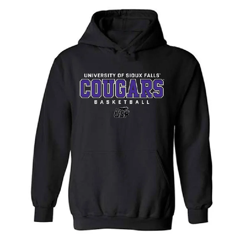 Sioux Falls - NCAA Women's Basketball : Anna Vaaler - Classic Shersey Hooded Sweatshirt Hoodie with Logo Branding Identity