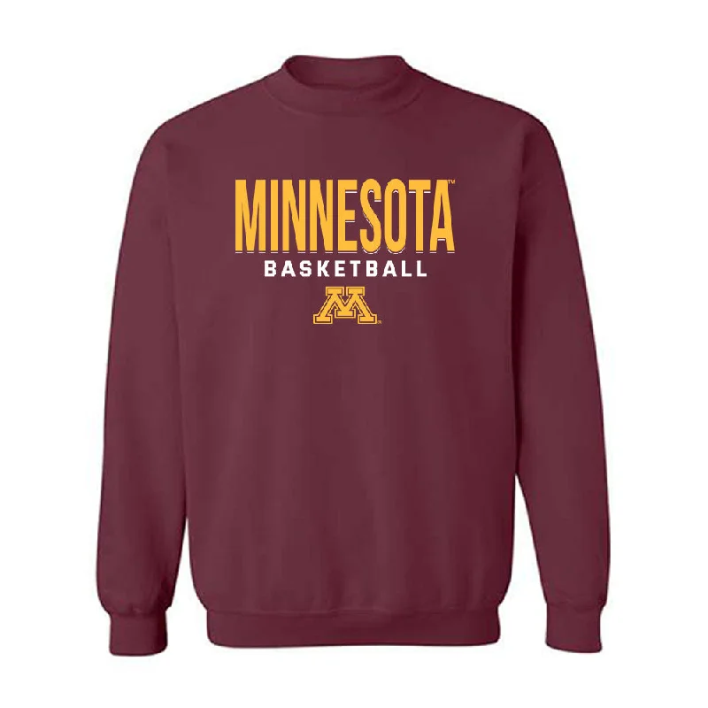 Minnesota - NCAA Women's Basketball : Grace Grocholski - Classic Shersey Crewneck Sweatshirt Hoodie with Set-In Sleeves Structured Classic
