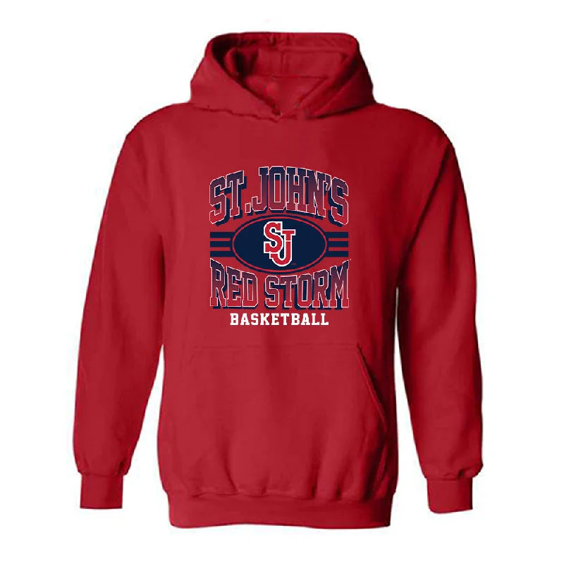 St. Johns - NCAA Women's Basketball : Ariana Vanderhoop - Classic Shersey Hooded Sweatshirt Cotton Hoodie Fleece Lining Warmth