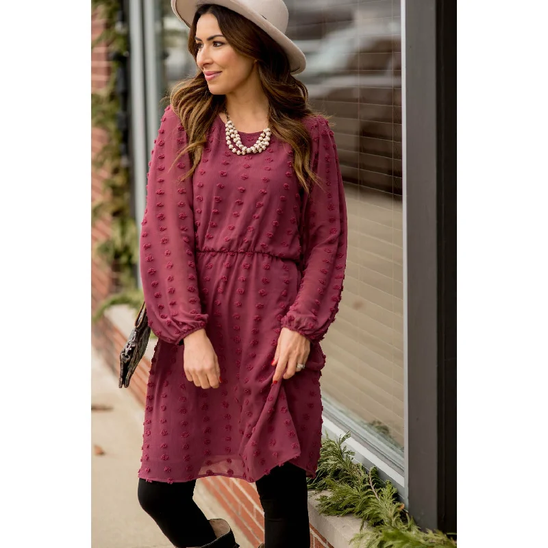 Swiss Dot Puff Sleeve Dress Tunics Prom sequined