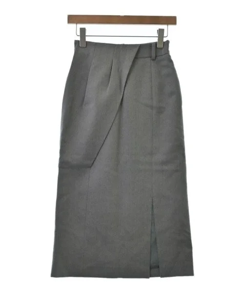 COLUMN Knee length skirts cashmere skirt fine