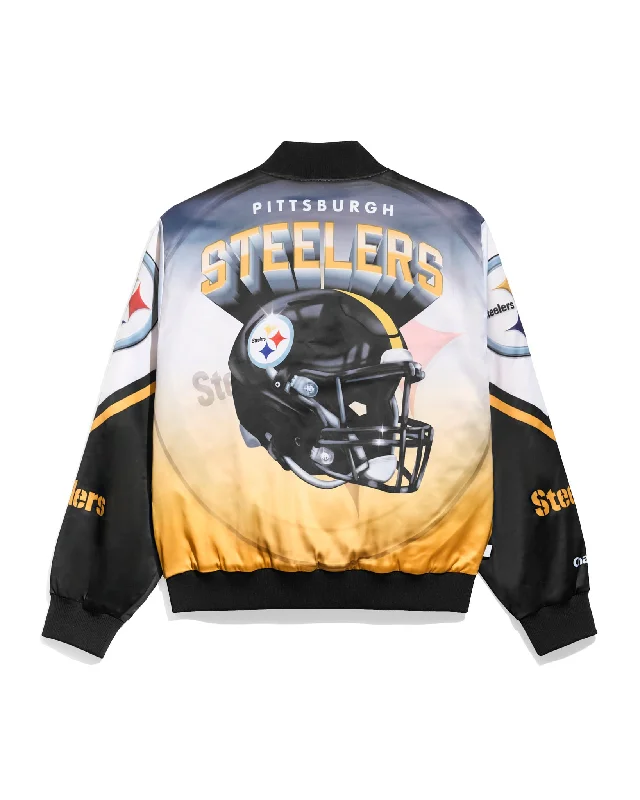 Pittsburgh Steelers Helmet Fanimation Jacket Chenille Jacket Brocade Jacket Lace Jacket
