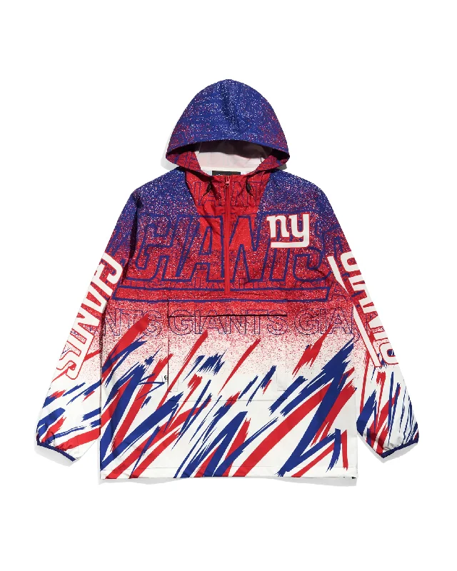 New York Giants Sketch Anorak Jacket Denim Jacket Leather Jacket Suede Jacket