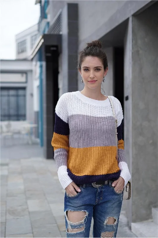 MULTI COLOR SWEATER Nylon Fabric Polyester Fabric Spandex Fabric