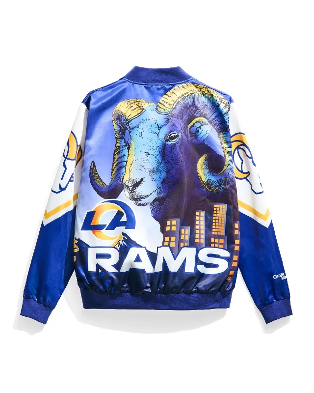 Los Angeles Rams Fanimation Satin Jacket Rayon Jacket Velvet Jacket Corduroy Jacket