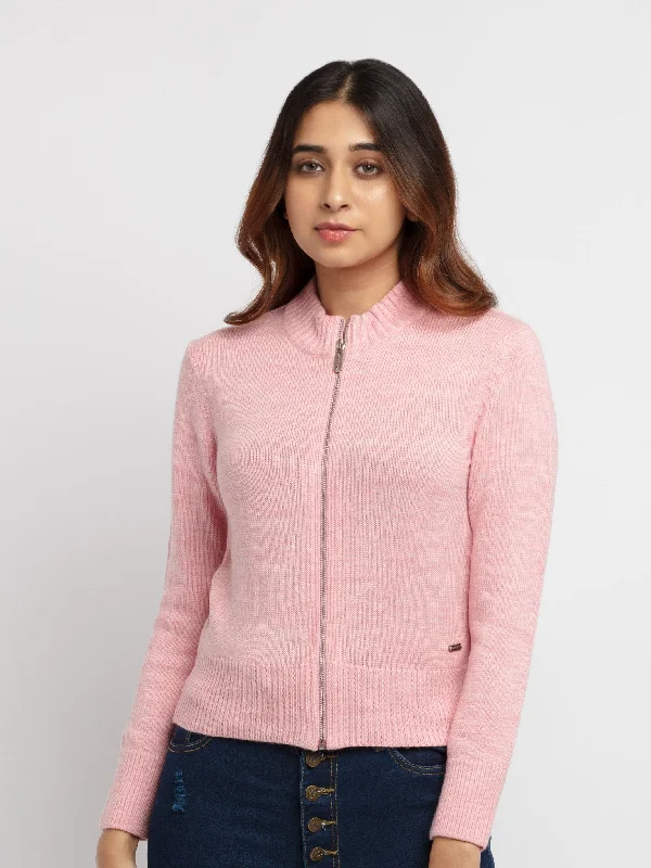 Women's Solid  Sweater Satin Blend Silk Blend Wool Blend