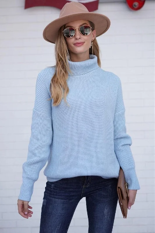 CABLE KNIT SOLID LONG SLEEVE TURTLE NECK SWEATER Rayon Fabric Velvet Fabric Corduroy Fabric