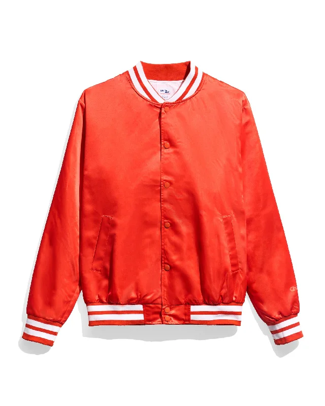 Red Arena Satin Jacket Corduroy Jacket Velvet Jacket Brocade Jacket