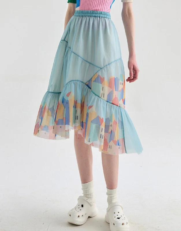 HOWL X Myriam Van Neste Collection Mesh Skirt lightweight skirt design