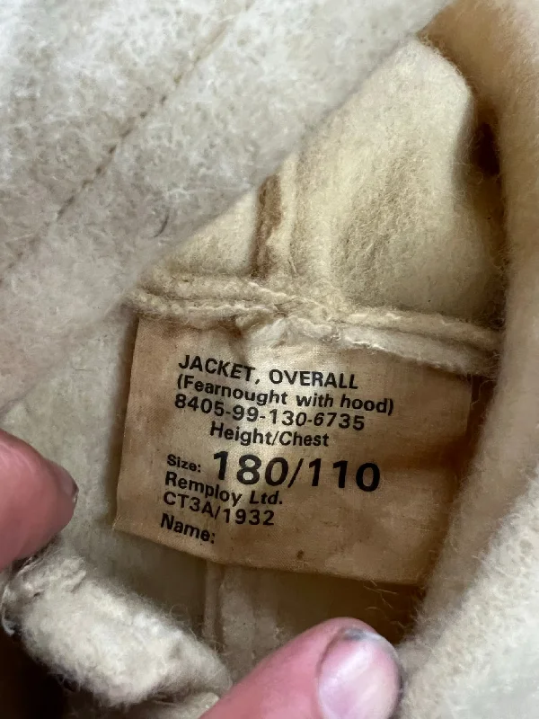 Vintage British Fearnought Jacket W/ Hood Bomber Jacket Anorak Windbreaker