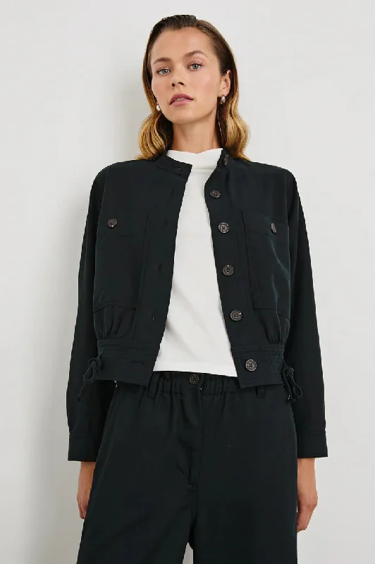 Rails - Alma jacket in Black Mesh Jacket Canvas Jacket Denim Jacket