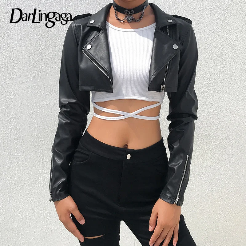 Crop Top Jacket Collared Jacket Crew Neck Jacket Turtle Neck Jacket