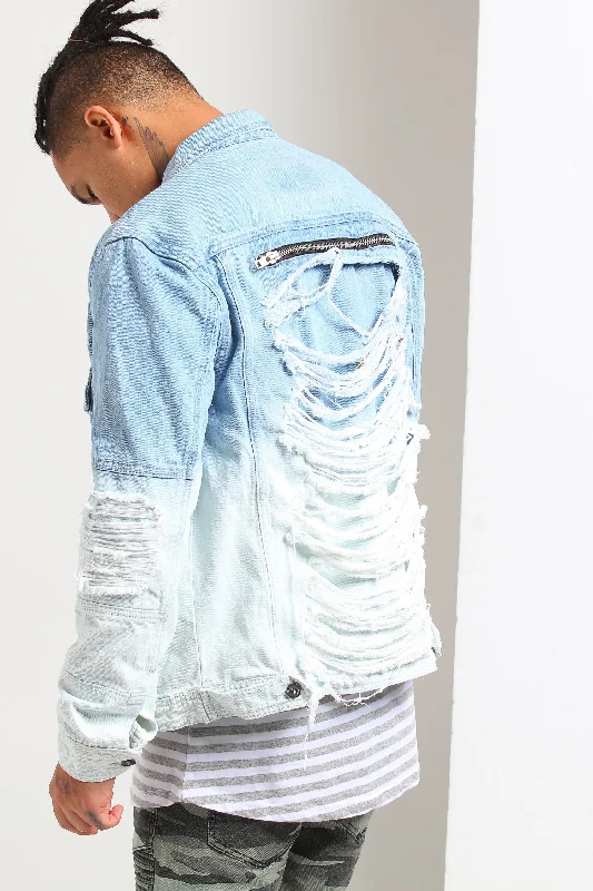 Nana Judy Sawyer Denim Jacket Indigo/Bleach Jacket Blazer Coat