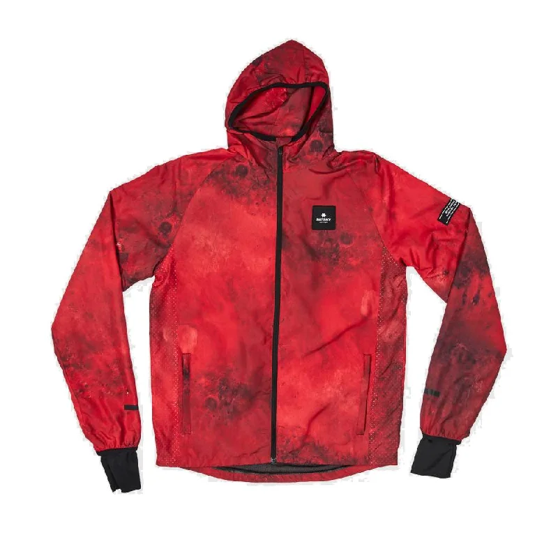 Saysky Mars Blaze Unisex Jacket, Mars Red Cotton Fabric Linen Fabric Terry Fabric