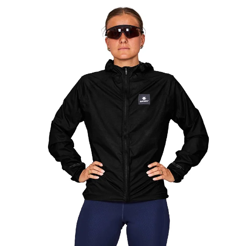 Saysky Flow 2.5L Waterproof Jacket, Black Satin Jacket Silk Jacket Chiffon Jacket
