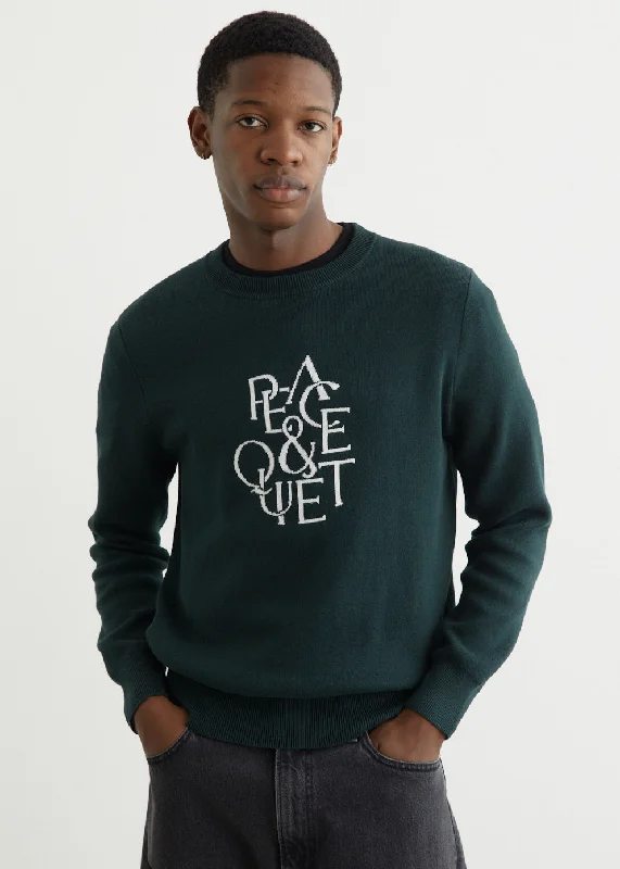 Serif Jacquard Sweater Soft Cozy Warm