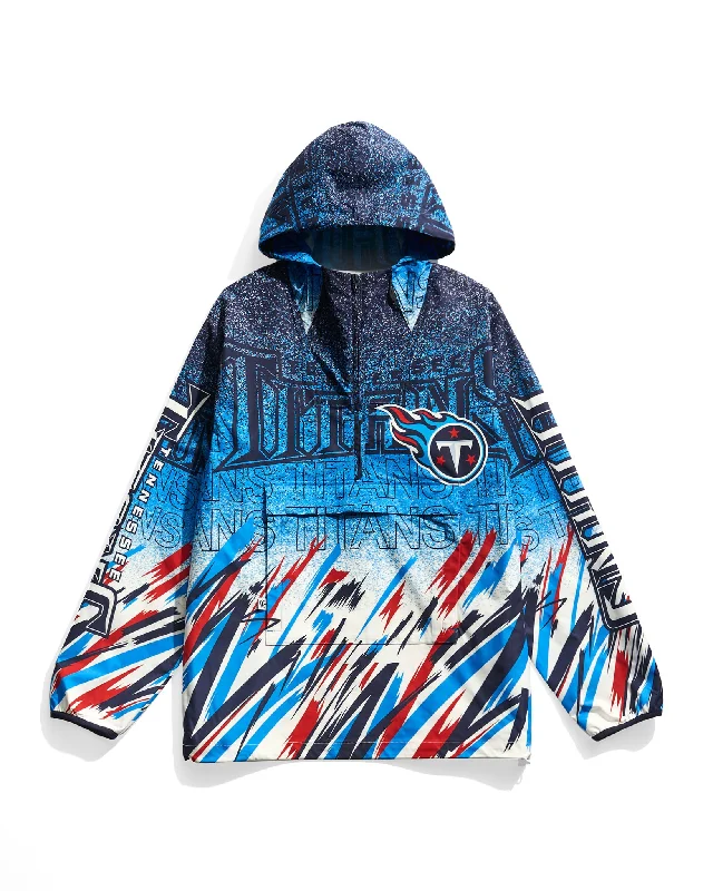 Tennessee Titans Sketch Anorak Jacket Stand-Up Collar Roll-Neck Collar Turtle Neck