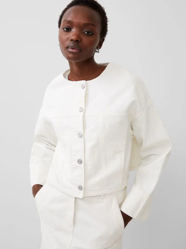 Denver Denim Wide Sleeve Jacket Ribbed Jacket Pleated Jacket Ruffled Jacket