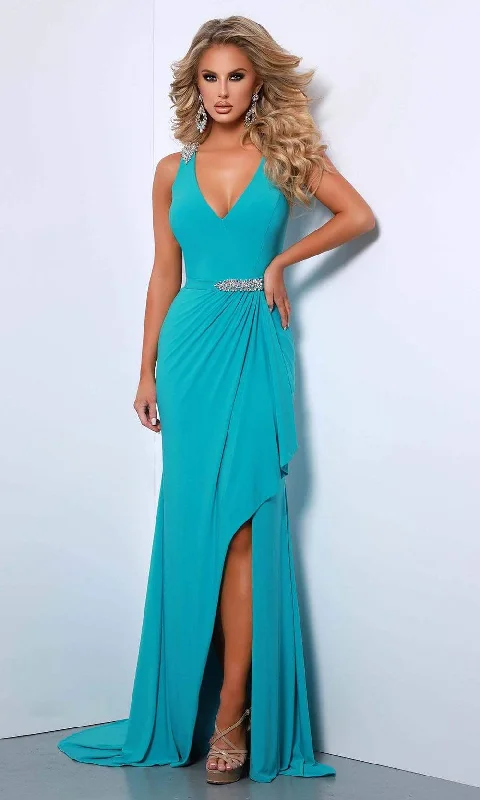 Johnathan Kayne - 2432 Sleeveless Ruffle Skirt Gown casual skirt length
