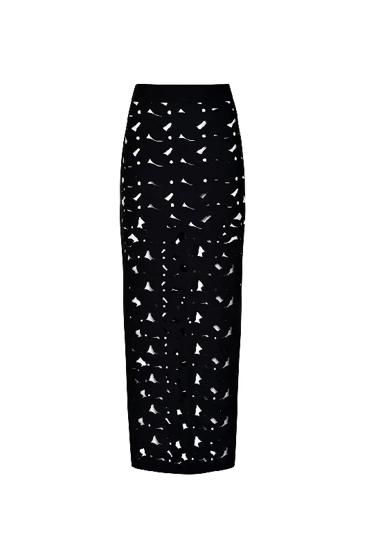 Aether Skirt Black relaxed fit skirt