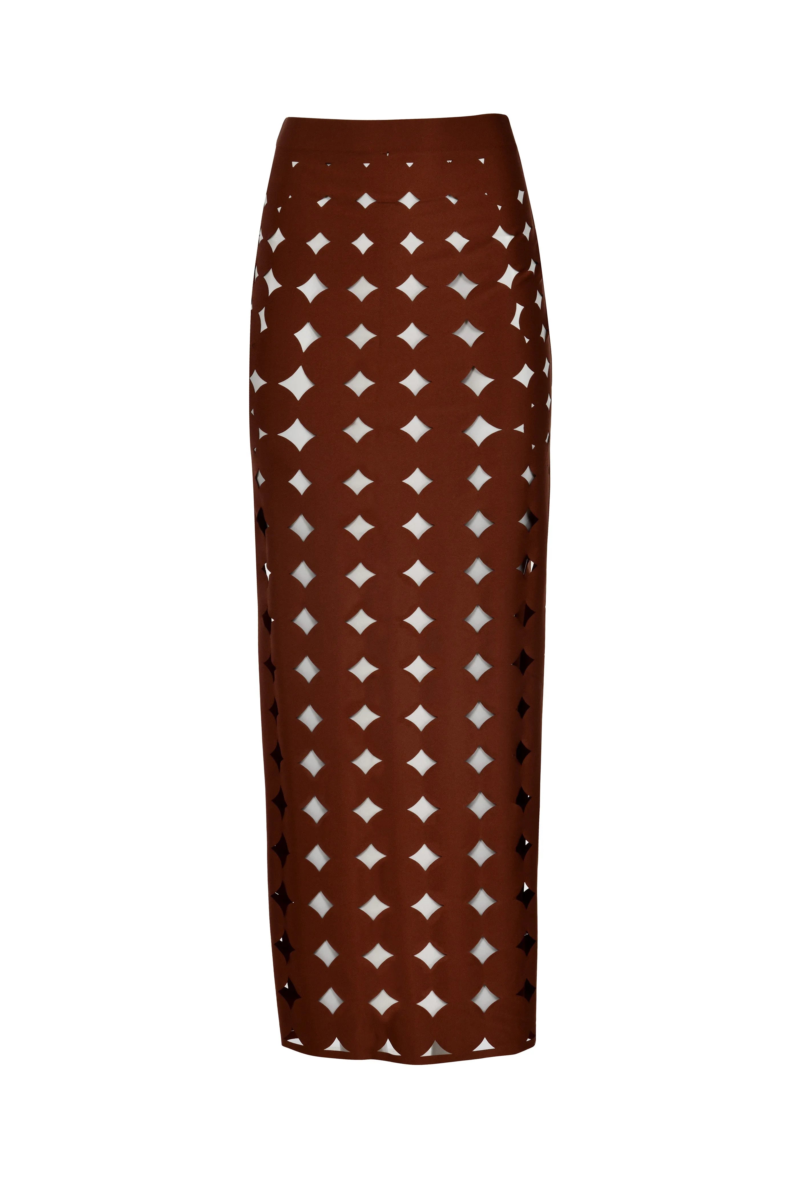 Eerie Skirt Crimson denim skirt durable