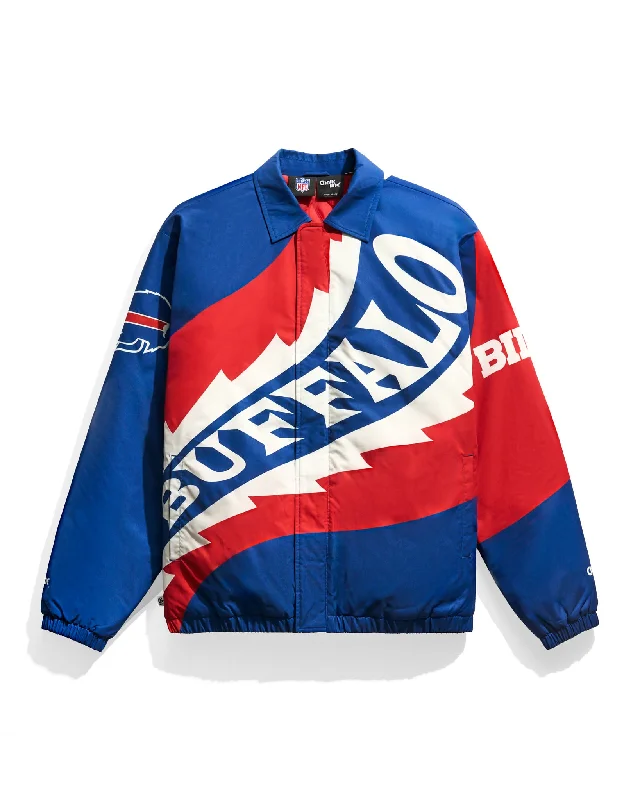 Buffalo Bills Saw Blade Quilted Puffer Jacket Tailored Jacket Straight Jacket A-Line Jacket