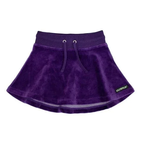 Villervalla Aubergine Velour Skirt in 18-24 months / 92cm lightweight skirt design