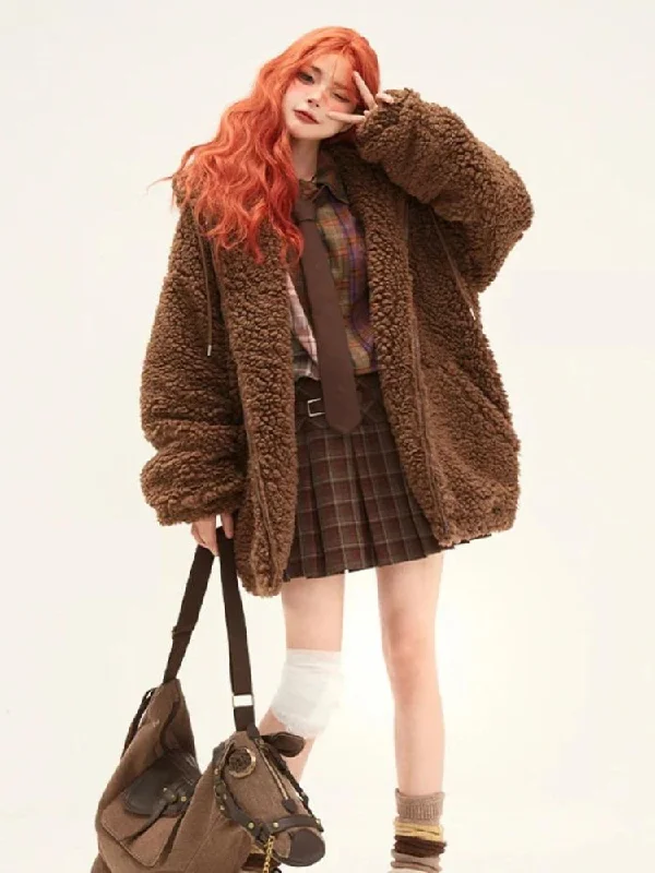 Teddy Bear Jacket Faux Fur Fabric Real Fur Fabric Shearling Fabric