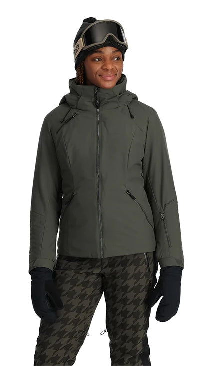 Spyder Schatzi Jacket Womens Winter Moss Striped Jacket Polka Dot Jacket Floral Jacket