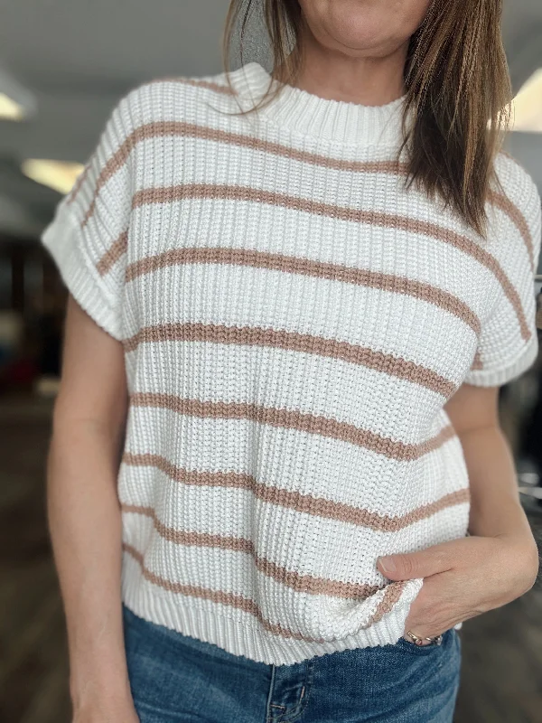 ELAN Angie Sweater Chenille Brocade Lace