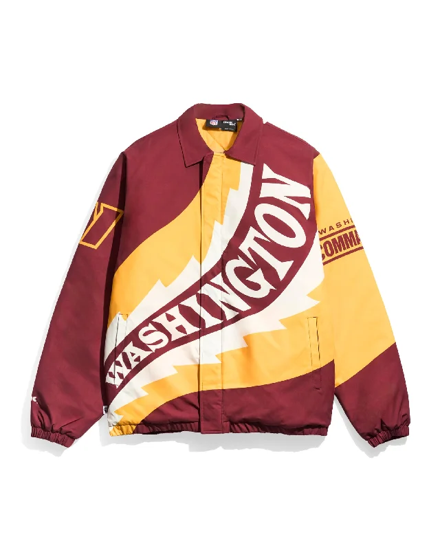 Washington Commanders Saw Blade Quilted Puffer Jacket Herringbone Jacket Checkered Jacket Solid Jacket
