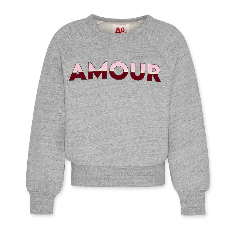 AO76 Aya Raglan Amour Sweater Long Sweater Short Sweater Cropped Sweater