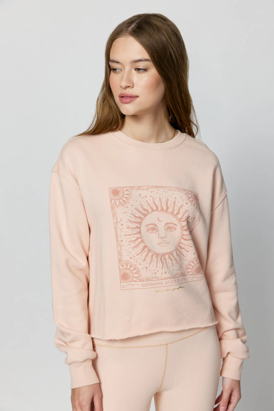 Sunshine Mazzy | Crop Sweater Neon Metallic Matte