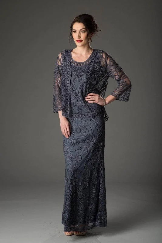 Soulmates 1506 - Soutache Lace Three Piece Skirt Set wool skirt sturdy