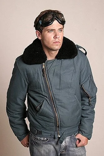 Vintage Canadian Royal Air Force Flight Jacket V-Neck Jacket Boat Neck Jacket Square Neck Jacket