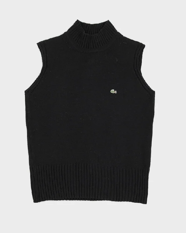 Lacoste Winter 2002 Collection Sweater Vest - S Silk Blend Satin Velvet