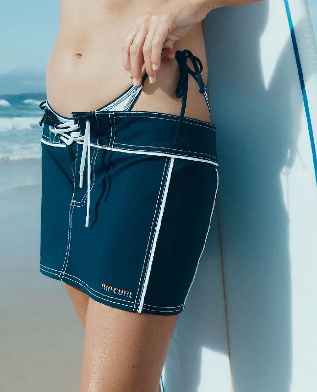 Steph Gilmore Boardshort Skirt - Navy linen skirt airy