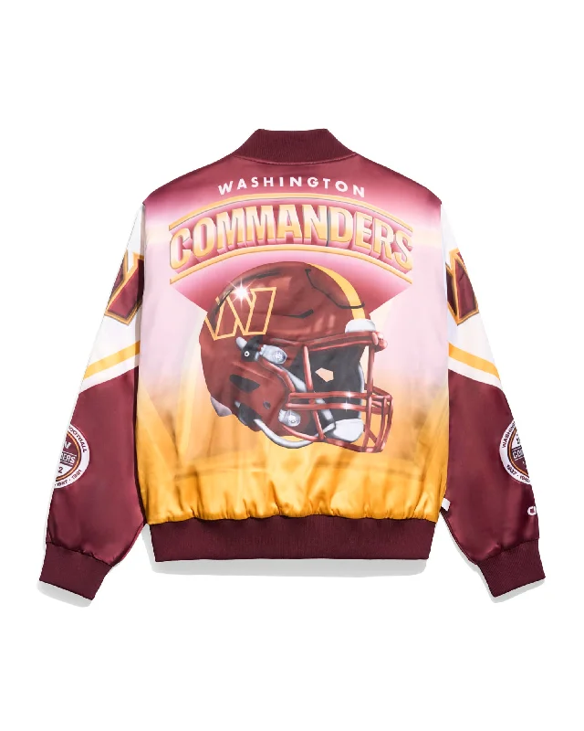 Washington Commanders Helmet Fanimation Jacket Print Jacket Jacquard Jacket Patchwork Jacket